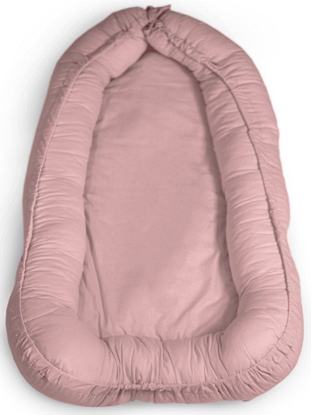 Petite&Mars Hniezdo ochranné pre bábätko FEEL SAFE Dusty Pink 90 x 60 cm